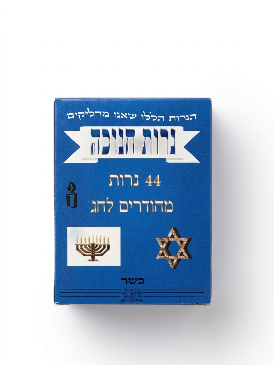 חנוכה נרות רגיל חביב 1/40