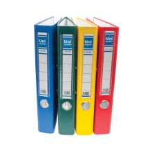 קלסר טבעות פלסטיק UNI F מעורב 1/12