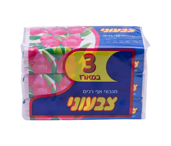 טישו צבעוני 3 יח'