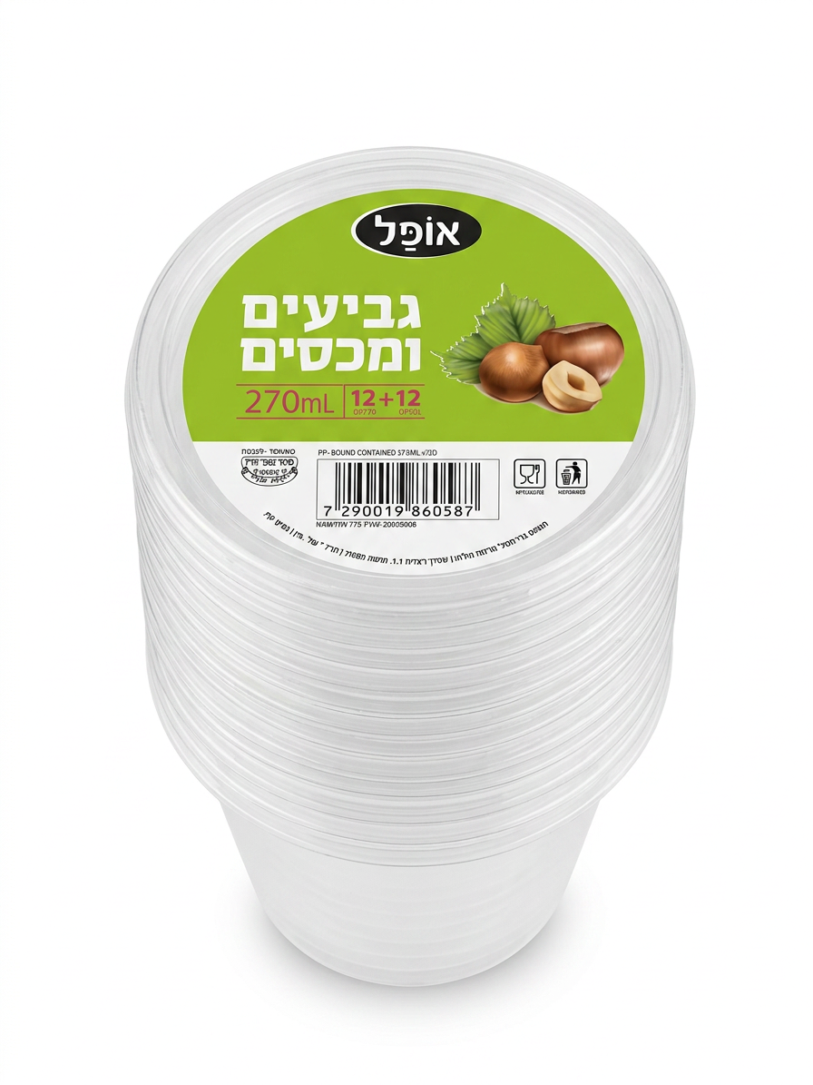 אופל גביע אחסון 500 מ"ל 10 יח' 1/24