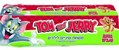 טום וג'רי משחת שיניים לילדים ענבים 1/24