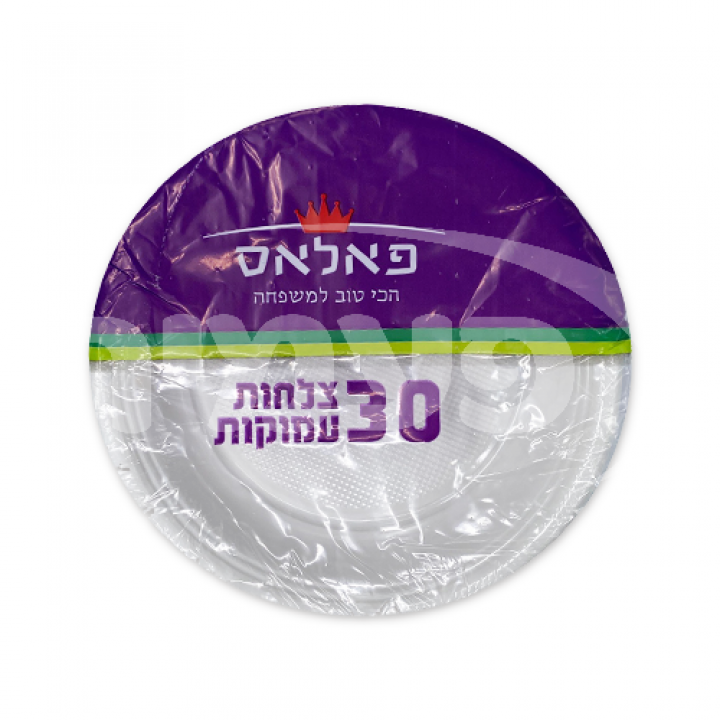 צלחת מרכזית לבנה פלאס 30 יח' 1/56