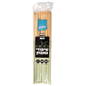 שיפודים 30 ס"מ עובי 4 מ"מ 80 יח' 1/25