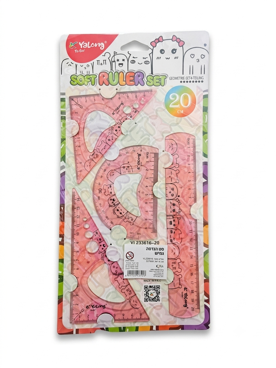 סט הנדסה גמיש צבעוני 1/10