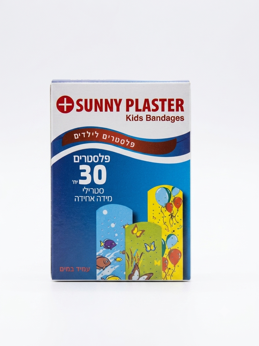 אינטרסן פלסטרים לילדים שקופים 30 יח' 1/12